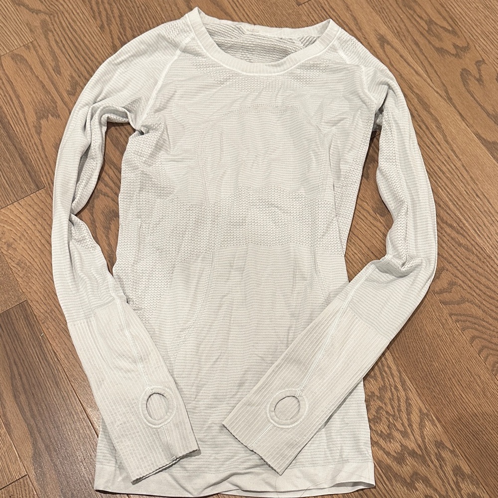 lululemon athletica white Long Sleeve Top